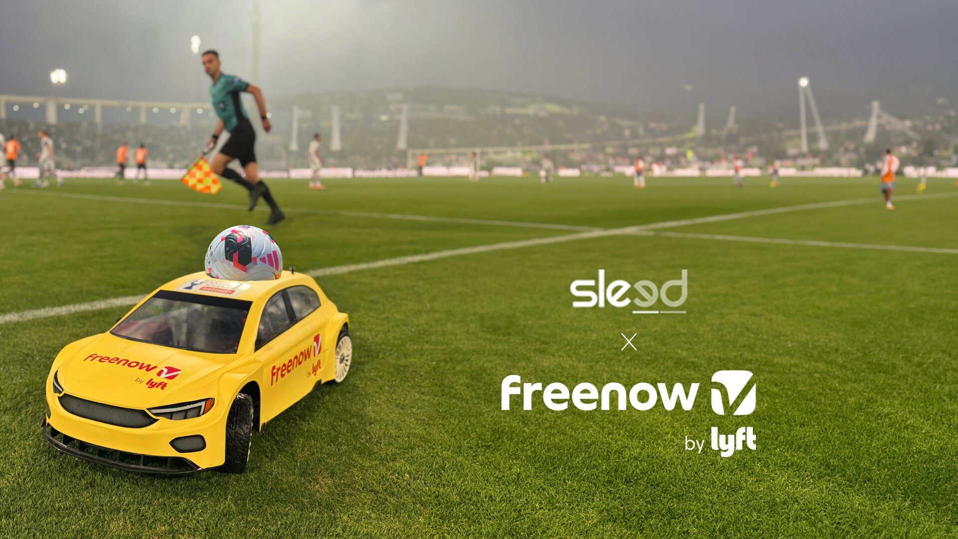 Freenow by Lyft και Sleed σε ένα ξεχωριστό pre-match moment