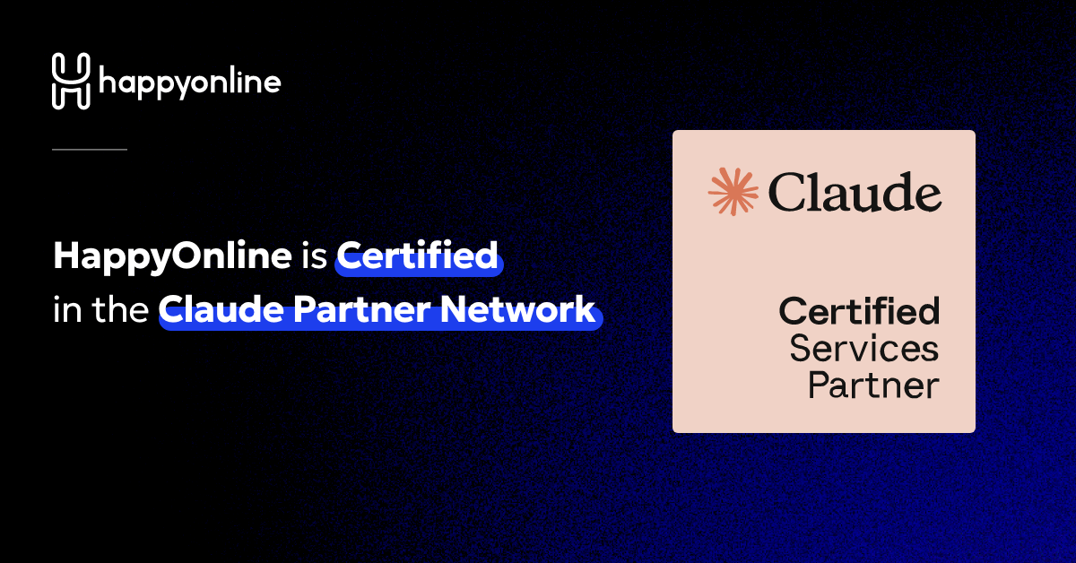 Η Happy Online είναι Certified Partner στο Claude Partner Network